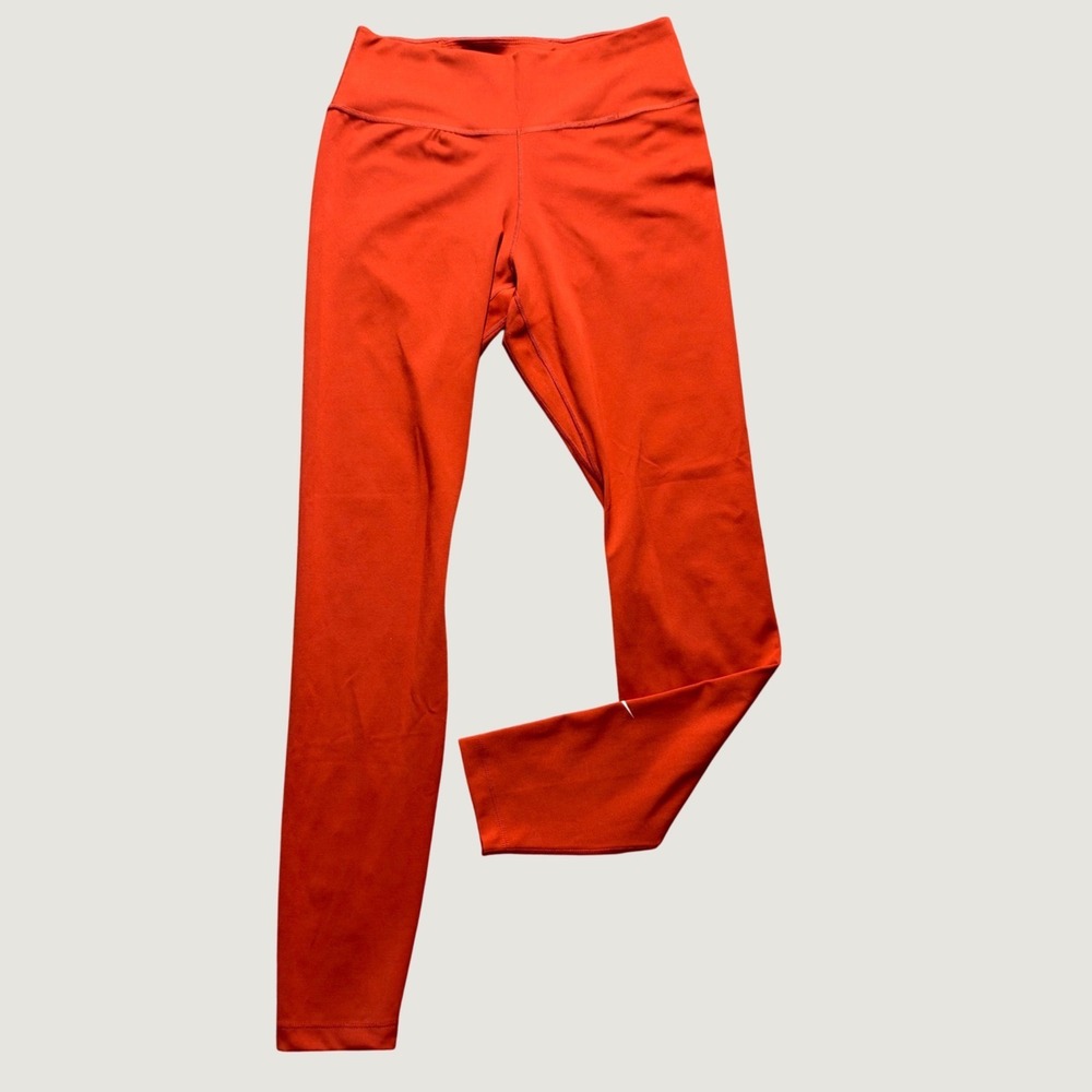 Nike Dri-FIT Leggings Small High Rise Workout Activewear Orange Yoga Pants